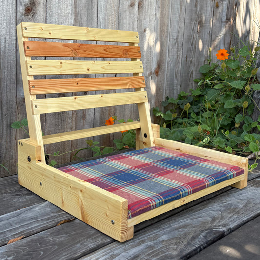 The Baywood Beach Chair - Madras Plaid